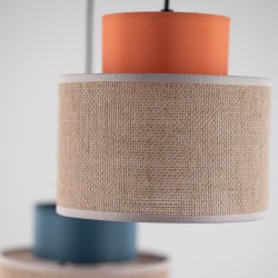 NOWOŚĆ 2759DUO JUTA MIX LAMPA WISZACA 3 KOŁO Tk Lighting
