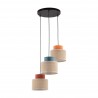 NOWOŚĆ 2759DUO JUTA MIX LAMPA WISZACA 3 KOŁO Tk Lighting