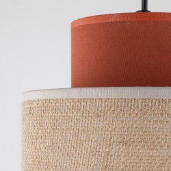 NOWOŚĆ 2785DUO JUTA BROWN LAMPA WISZACA 1 Tk Lighting