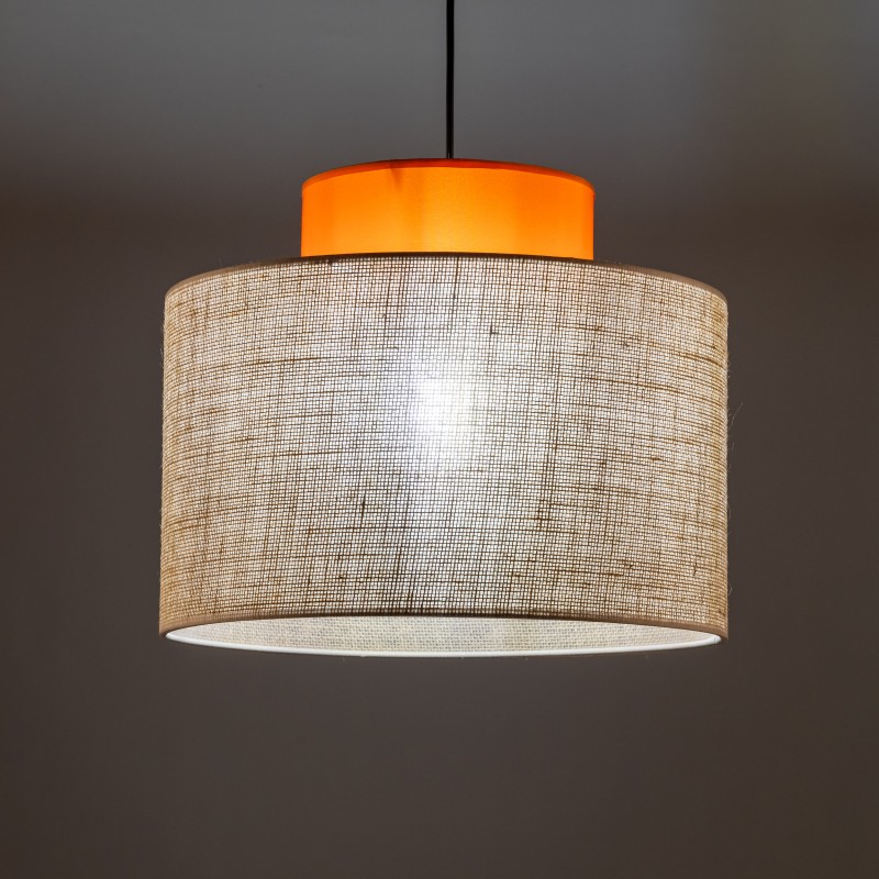 NOWOŚĆ 3227DUO JUTA ORANGE LAMPA WISZACA 1 Tk Lighting
