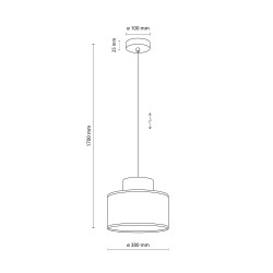 NOWOŚĆ 3256DUO JUTA GREEN LAMPA WISZACA 1 Tk Lighting