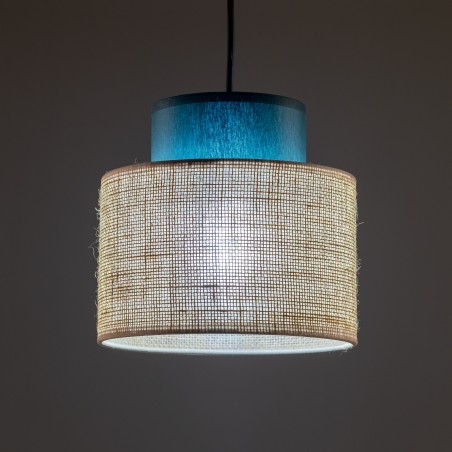 NOWOŚĆ 3257DUO JUTA GREEN LAMPA WISZACA 1 Tk Lighting