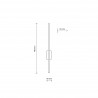 NOWOŚĆ 6627FLASH BLACK KINKIET 1 LED M Tk Lighting