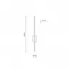 NOWOŚĆ 6627FLASH BLACK KINKIET 1 LED M Tk Lighting