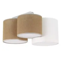 NOWOŚĆ 5907MONA JUTA LAMPA SUFITOWA 3 Tk Lighting