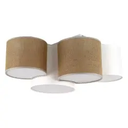 NOWOŚĆ 5908MONA JUTA LAMPA SUFITOWA 4 Tk Lighting