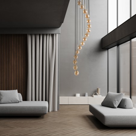 NOWOŚĆ 6023AURORA GOLD LAMPA WISZĄCA 16 Tk Lighting