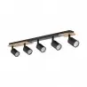 NOWOŚĆ 5777COVER WOOD LAMPA SUFITOWA 5 Tk Lighting