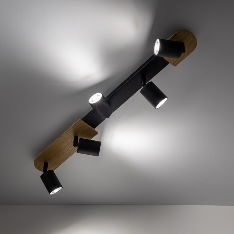 NOWOŚĆ 5777COVER WOOD LAMPA SUFITOWA 5 Tk Lighting