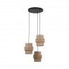 NOWOŚĆ 6098CALISTO JUTA LAMPA WISZACA 3 KOŁO Tk Lighting
