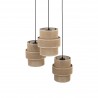 NOWOŚĆ 6098CALISTO JUTA LAMPA WISZACA 3 KOŁO Tk Lighting