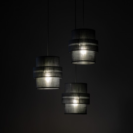 NOWOŚĆ 5981CALISTO BLACK LAMPA WISZĄCA 3  KOŁO Tk Lighting