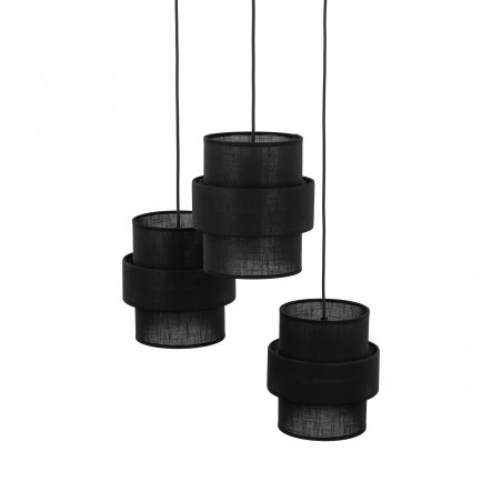 NOWOŚĆ 5981CALISTO BLACK LAMPA WISZĄCA 3  KOŁO Tk Lighting