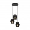 NOWOŚĆ 5981CALISTO BLACK LAMPA WISZĄCA 3  KOŁO Tk Lighting