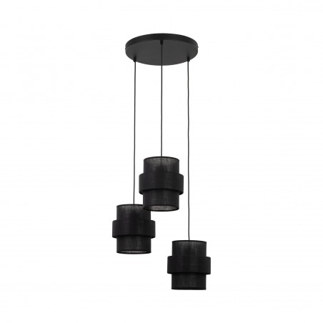 NOWOŚĆ 5981CALISTO BLACK LAMPA WISZĄCA 3  KOŁO Tk Lighting