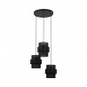 NOWOŚĆ 5981CALISTO BLACK LAMPA WISZĄCA 3  KOŁO Tk Lighting