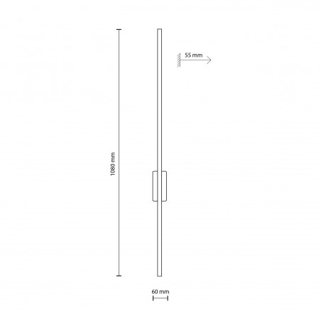 NOWOŚĆ 6411FLASH WOOD SOSNA KINKIET 1 LED L Tk Lighting