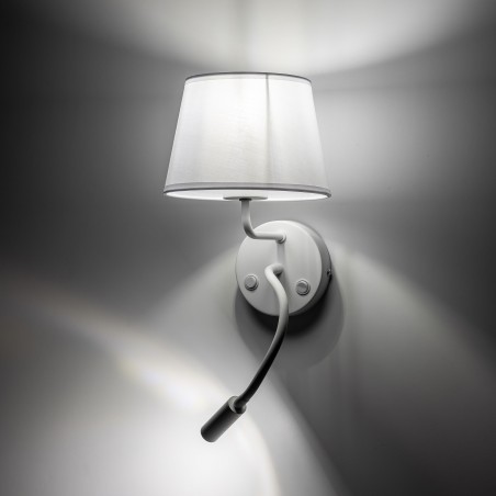 NOWOŚĆ 10080MAJA WHITE KINKIET 2 E27 + G9 Tk Lighting