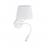 NOWOŚĆ 10080MAJA WHITE KINKIET 2 E27 + G9 Tk Lighting