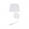 NOWOŚĆ 10080MAJA WHITE KINKIET 2 E27 + G9 Tk Lighting