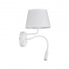NOWOŚĆ 10080MAJA WHITE KINKIET 2 E27 + G9 Tk Lighting