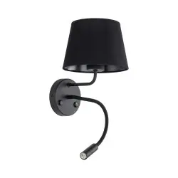 NOWOŚĆ 10081MAJA BLACK KINKIET 2 E27 + G9 Tk Lighting