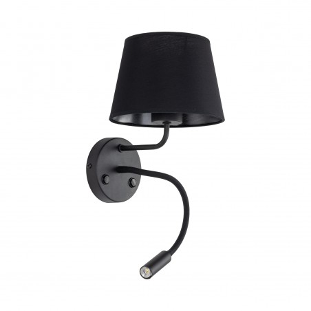NOWOŚĆ 10081MAJA BLACK KINKIET 2 E27 + G9 Tk Lighting