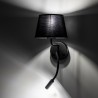 NOWOŚĆ 10081MAJA BLACK KINKIET 2 E27 + G9 Tk Lighting