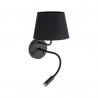 NOWOŚĆ 10081MAJA BLACK KINKIET 2 E27 + G9 Tk Lighting