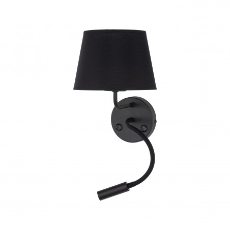 NOWOŚĆ 10081MAJA BLACK KINKIET 2 E27 + G9 Tk Lighting