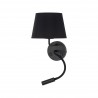 NOWOŚĆ 10081MAJA BLACK KINKIET 2 E27 + G9 Tk Lighting