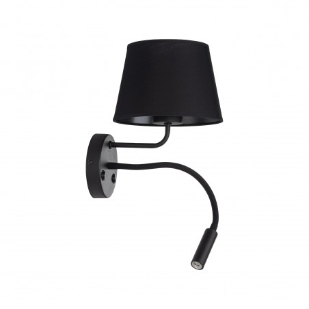 NOWOŚĆ 10081MAJA BLACK KINKIET 2 E27 + G9 Tk Lighting