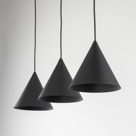 NOWOŚĆ 10068CONO BLACK LAMPA WISZĄCA S 3 LISTWA Tk Lighting