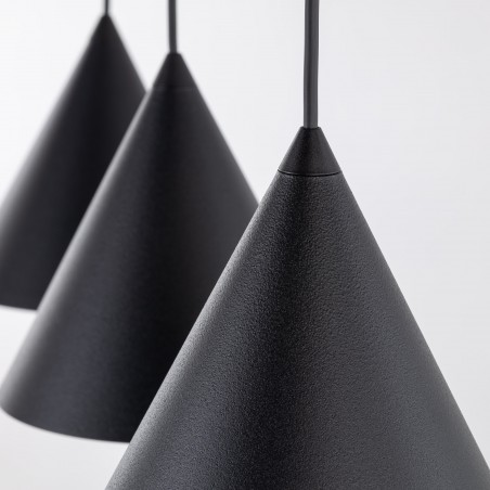 NOWOŚĆ 10068CONO BLACK LAMPA WISZĄCA S 3 LISTWA Tk Lighting
