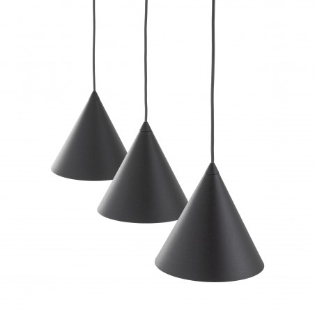 NOWOŚĆ 10068CONO BLACK LAMPA WISZĄCA S 3 LISTWA Tk Lighting