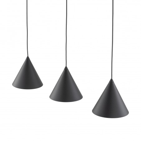 NOWOŚĆ 10068CONO BLACK LAMPA WISZĄCA S 3 LISTWA Tk Lighting
