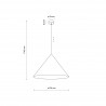 NOWOŚĆ 10010CONO WHITE LAMPA WISZĄCA 1 XL Tk Lighting