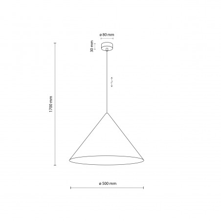 NOWOŚĆ 10062CONO BROWN LAMPA WISZACA 1 XL Tk Lighting