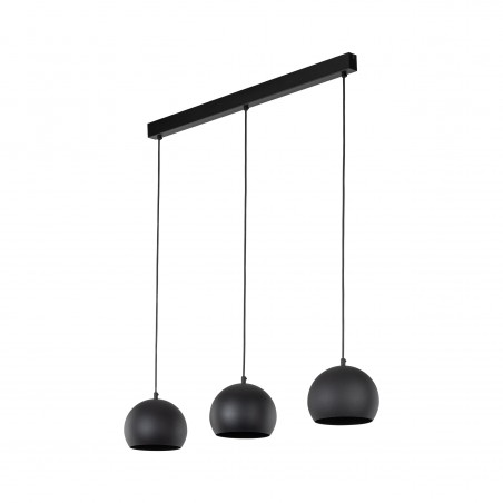 NOWOŚĆ 10169ZOE BLACK LAMPA WISZACA 3 S Tk Lighting