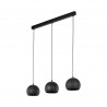 NOWOŚĆ 10169ZOE BLACK LAMPA WISZACA 3 S Tk Lighting