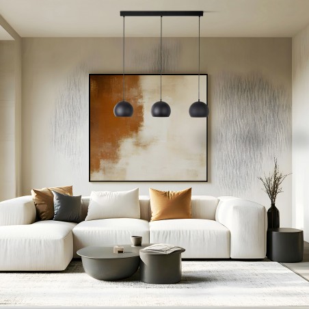 NOWOŚĆ 10169ZOE BLACK LAMPA WISZACA 3 S Tk Lighting