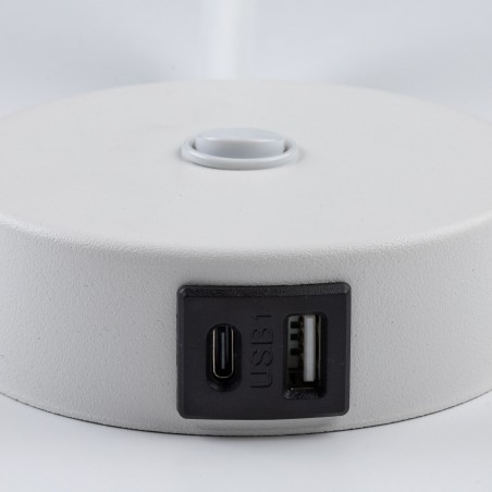 NOWOŚĆ 10202LAGOS WHITE KINKIET 1 USB Tk Lighting