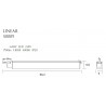 MAXLIGHT S0009 LAMPA DO SZYNOPRZEWODU LINEAR TRACK WHITE 18W 4000K