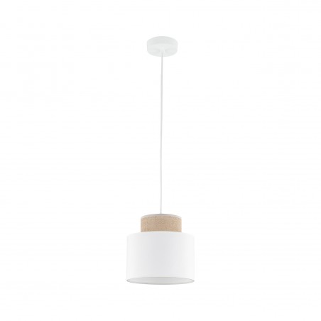 NOWOŚĆ 10078DUO WHITE JUTA LAMPA WISZĄCA 1 Tk Lighting