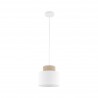 NOWOŚĆ 10078DUO WHITE JUTA LAMPA WISZĄCA 1 Tk Lighting