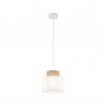 NOWOŚĆ 10078DUO WHITE JUTA LAMPA WISZĄCA 1 Tk Lighting