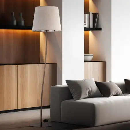 NOWOŚĆ 16028NICOLA BROWN LAMPA PODŁOGOWA 1 S Tk Lighting