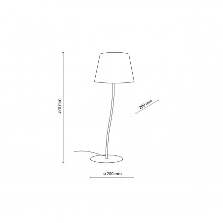 NOWOŚĆ 16027NICOLA BROWN LAMPKA NOCNA 1 S Tk Lighting