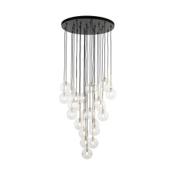 NOWOŚĆ 10099NILOS BLACK GOLD LAMPA WISZACA 26 Tk Lighting