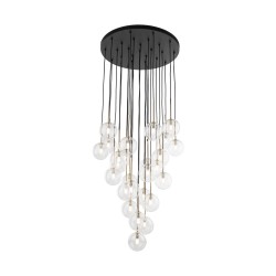 NOWOŚĆ 10099NILOS BLACK GOLD LAMPA WISZACA 26 Tk Lighting